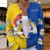 Los Angeles Rams Santa Hat Christmas Cardigan Jacket