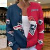 New England Patriots Santa Hat Christmas Cardigan Jacket