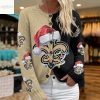 New Orleans Saints Santa Hat Christmas Cardigan Jacket