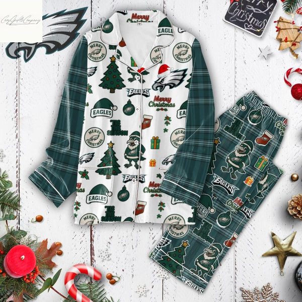 Philadelphia Eagles Merry Christmas Gifts Pajamas Set