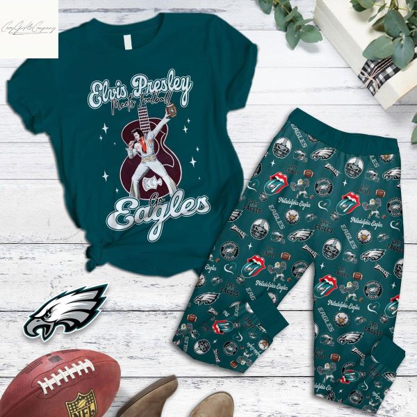 Philadelphia Eagles x Elvis Presley Pajamas Set