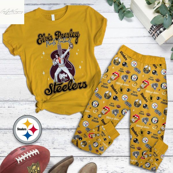 Pittsburgh Steelers x Elvis Presley Pajamas Set
