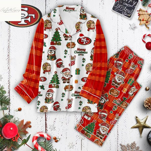 San Francisco 49ers Merry Christmas Gifts Pajamas Set