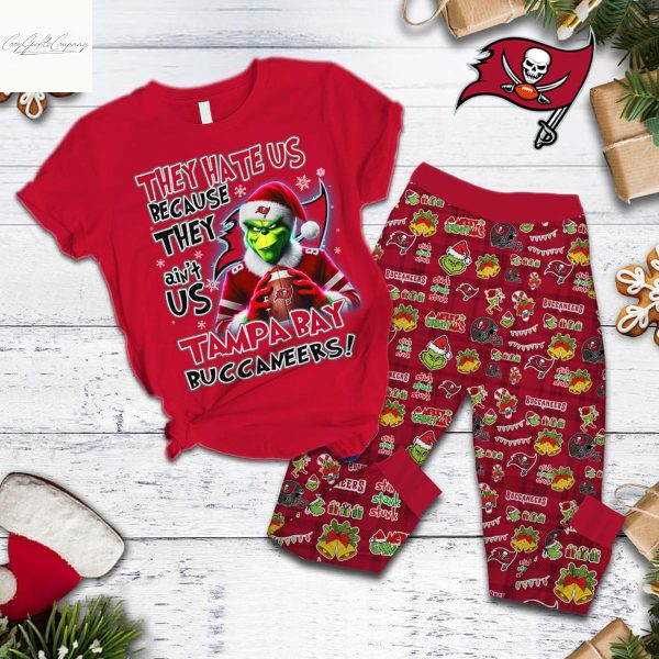Tampa Bay Buccaneers They Hate Us Because They Ain’t Us Grinch Pajamas Set