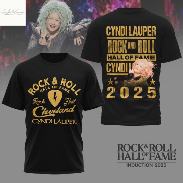 Cyndi Lauper Rock And Roll Hall Of Fame 2025 Shirt