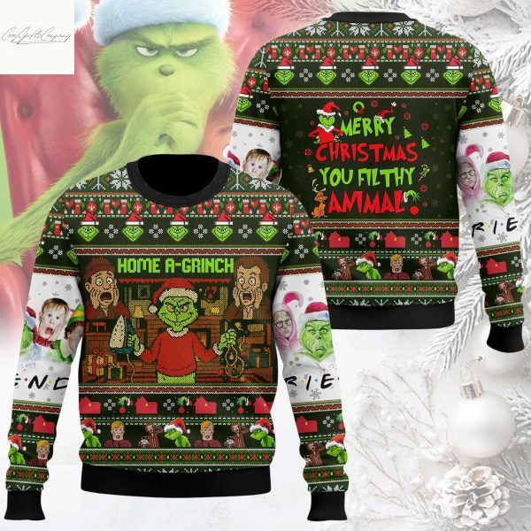 Home Alone x The Grinch Christmas Ugly Sweater