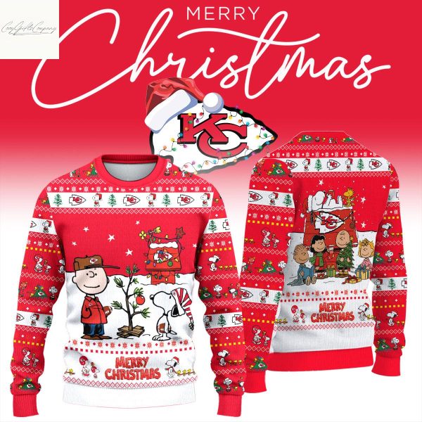 Kansas City Chiefs 2025 Snoopy Christmas Ugly Sweater