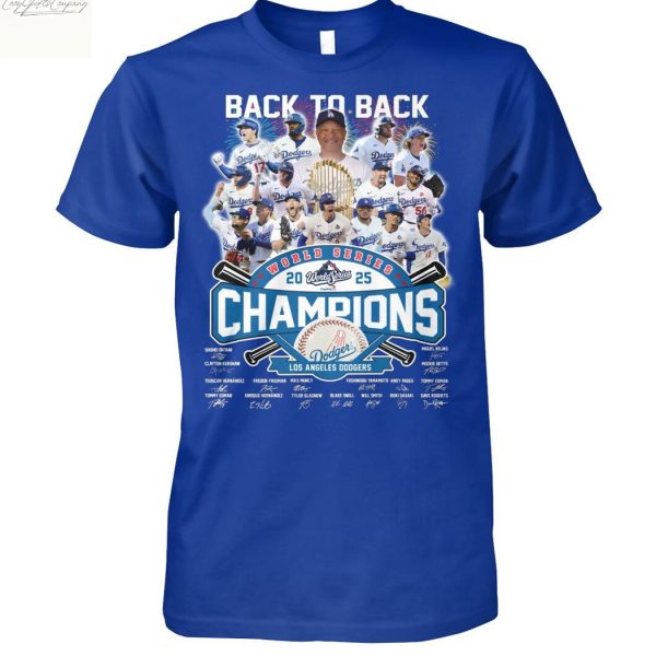 Los Angeles 2025 Back To Back World Series T Shirt