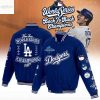 Los Angeles Dodgers 2025 World Series Champions Black Baseball Jacket