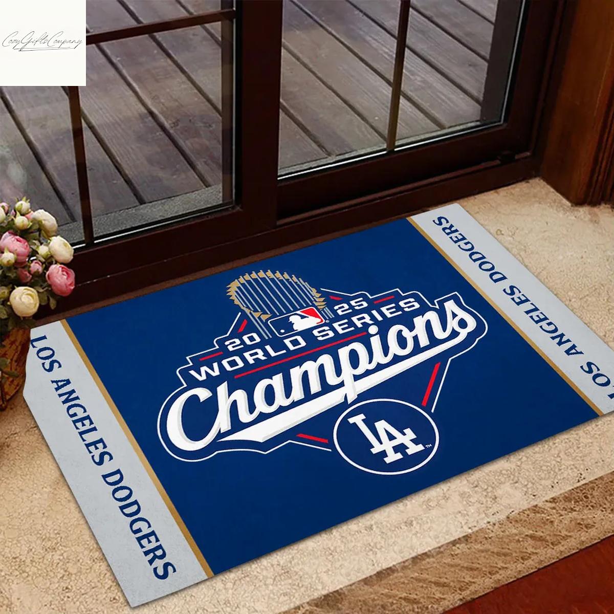 Los Angeles Dodgers 2025 World Series Champions Doormat Los Angeles Dodgers 2025 World Series Champions Doormat