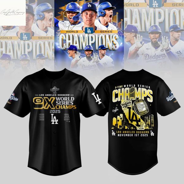 Los Angeles Dodgers 9x World Series Champs Jersey