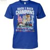 Los Angeles Dodgers Snoopy Back 2 Back Champions T Shirt