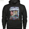 Los Angeles Dodgers Back 2 Back Champions World Series T Shirt
