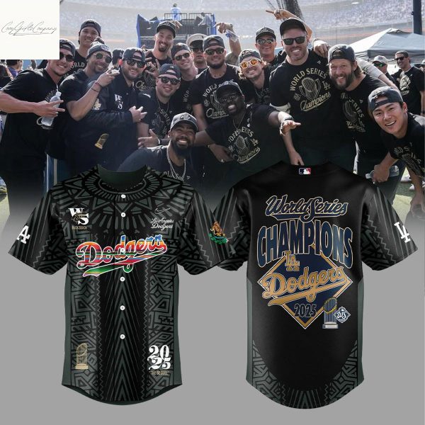 Los Angeles Dodgers Back To Back Champions Mexican Heritage 2025 Jersey
