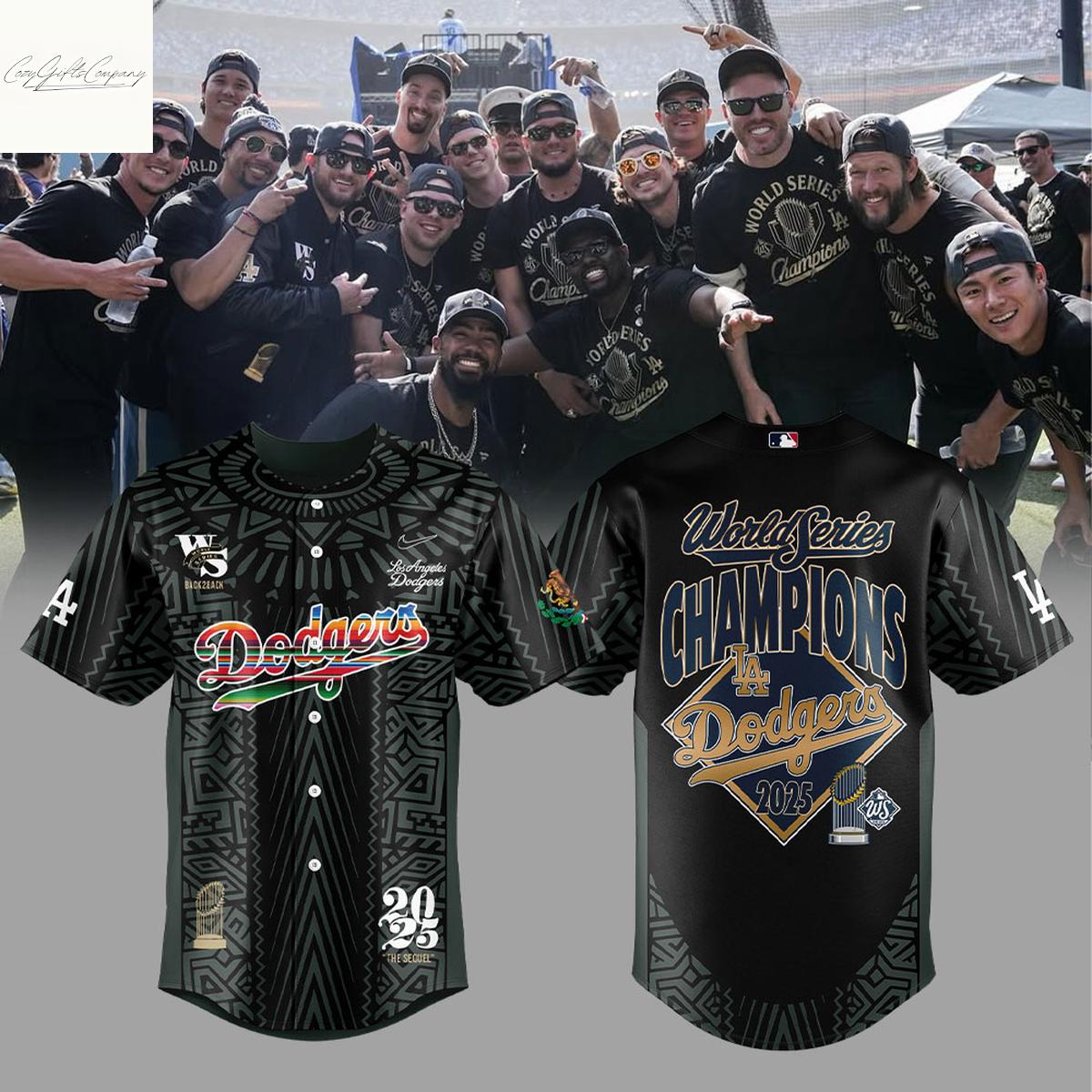 Los Angeles Dodgers Back To Back Champions Mexican Heritage 2025 Jersey Los Angeles Dodgers Back To Back Champions Mexican Heritage 2025 Jersey