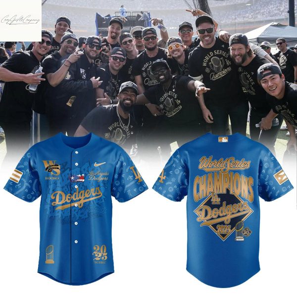 Los Angeles Dodgers Back To Back Champions Puerto Rico 2025 Jersey