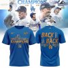 Los Angeles Dodgers Back To Back Champions Shirt