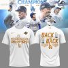 Los Angeles Dodgers Back To Back Champions Shirt