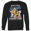 Los Angeles Dodgers Snoopy Back 2 Back Champions T Shirt
