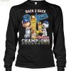 Los Angeles Dodgers Snoopy Back 2 Back Champions T Shirt