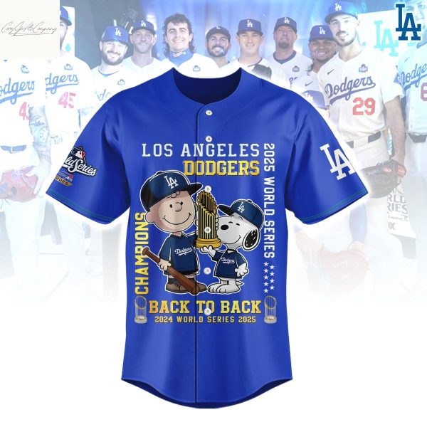 Los Angeles Dodgers Snoopy World Series Champions Jersey