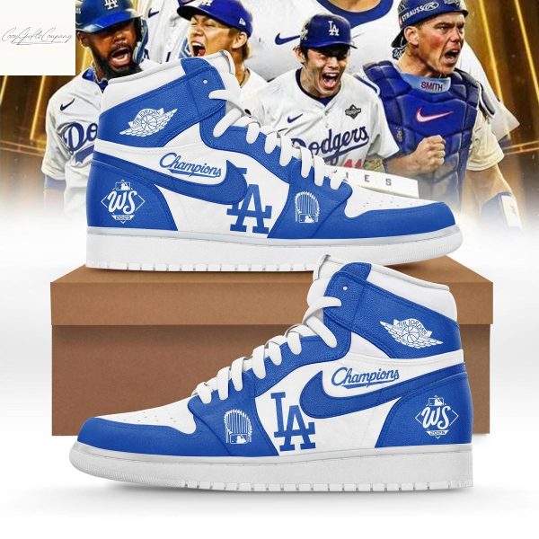 Los Angeles Dodgers World Series Champions 2025 Air Jordan 1 Shoes