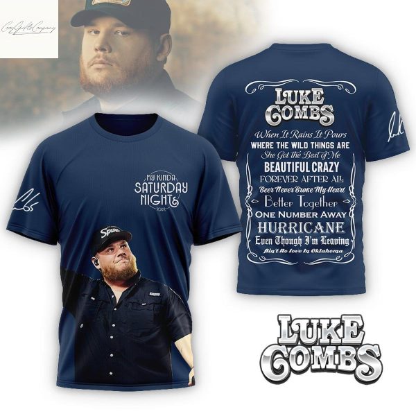 Luke Combs My Kinda Saturday Night Tour Shirt