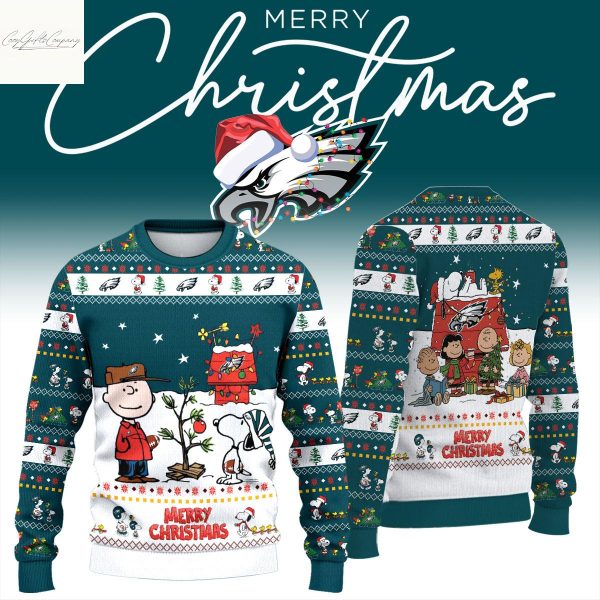 Philadelphia Eagles 2025 Snoopy Christmas Ugly Sweater